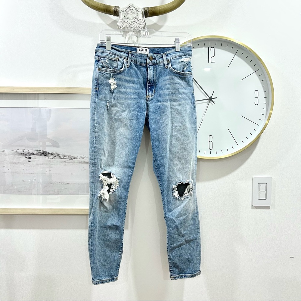 AGOLDE Los Angeles Premium Distressed Jeans - Size 28